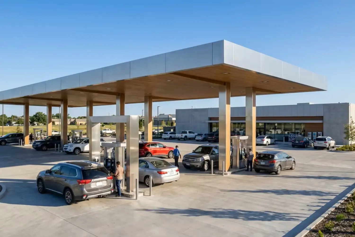 gas station kioskice