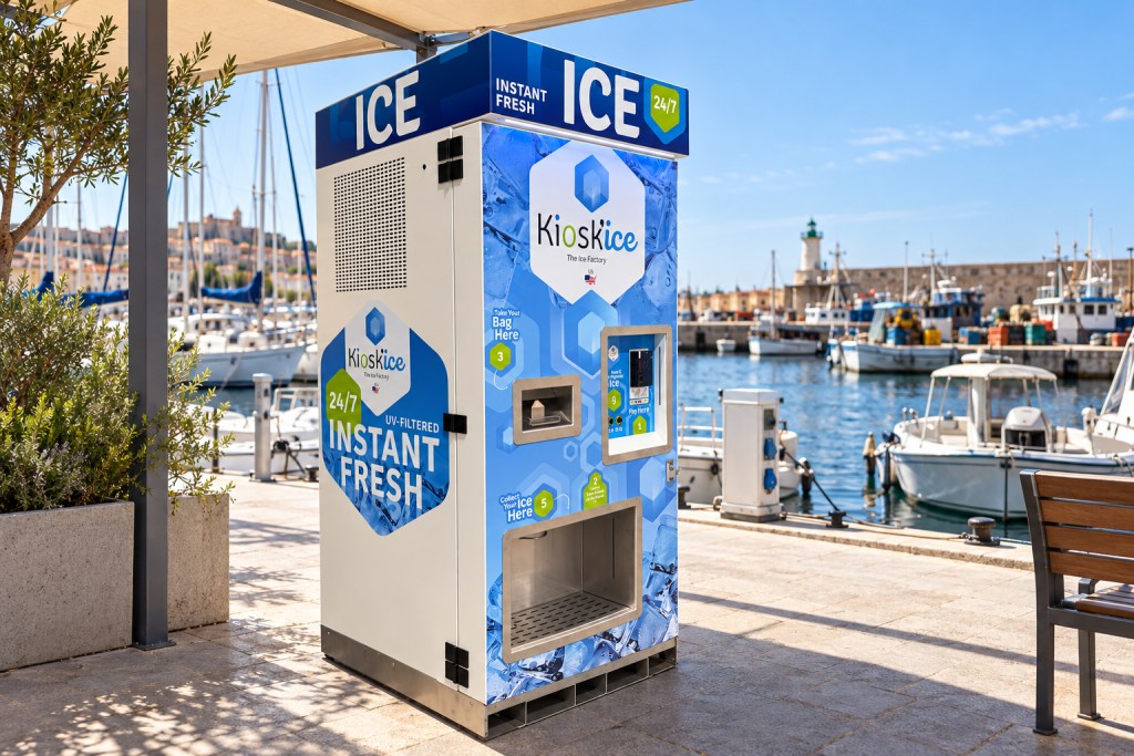 Kiosk’Ice — mise en situation : marina