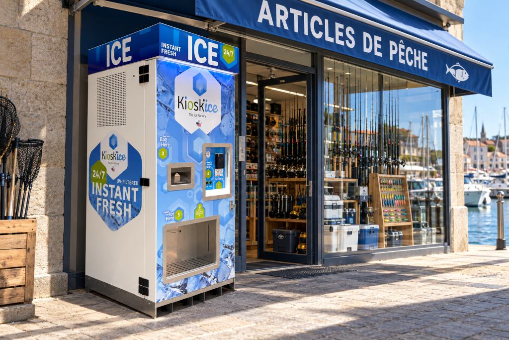 Kiosk’Ice — mise en situation : magasin de pêche